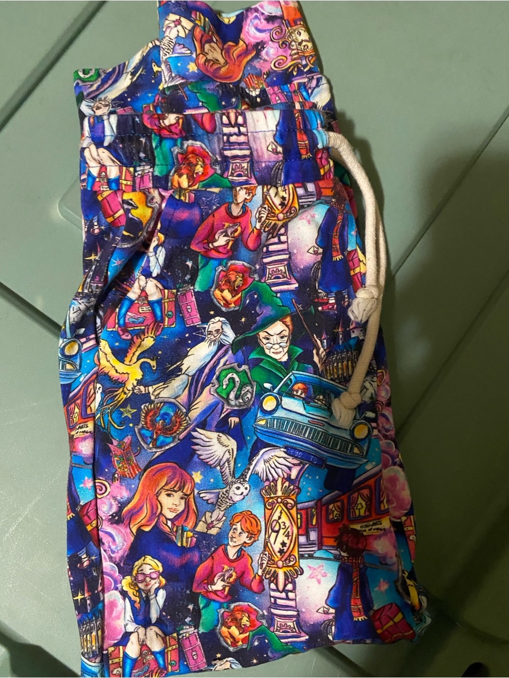 Harry Potter bamboo French terry joggers 5/6 EUC
